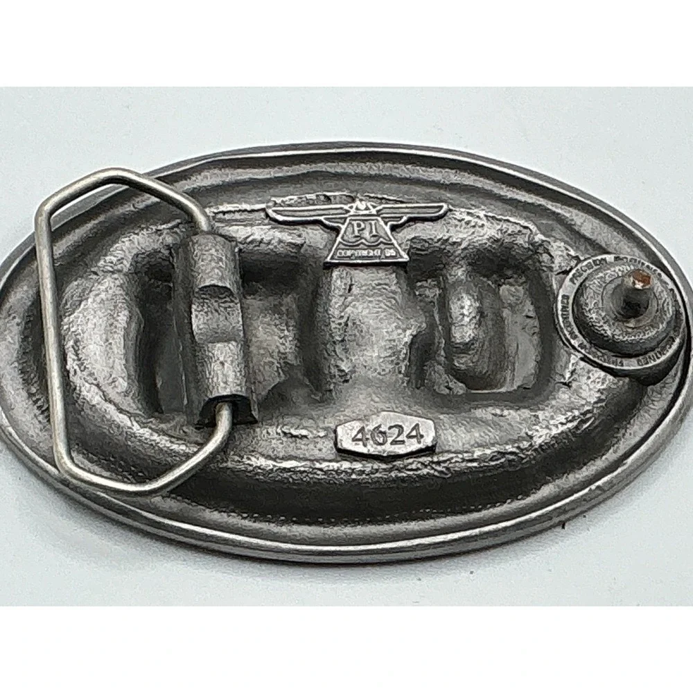 Vintage 1995 Ole Miss‎ Rebels Belt Buckle Precision Incentives Mississippi 4624